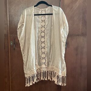 2 chic beige cover up/kimono